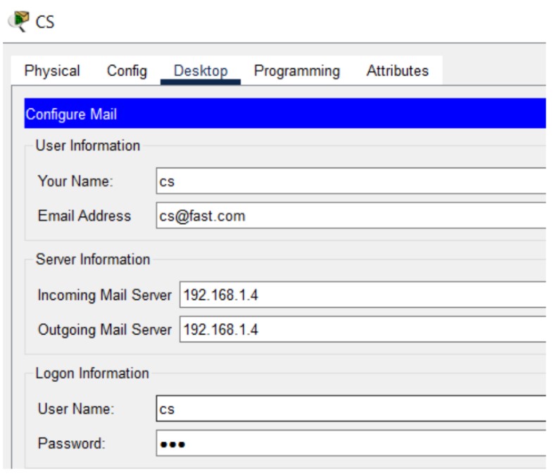 Configuring email service