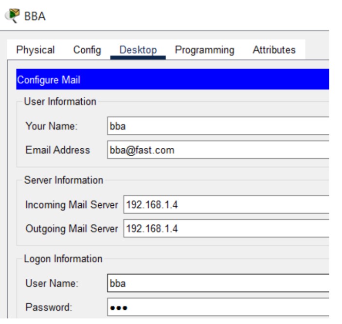 Configuring email service