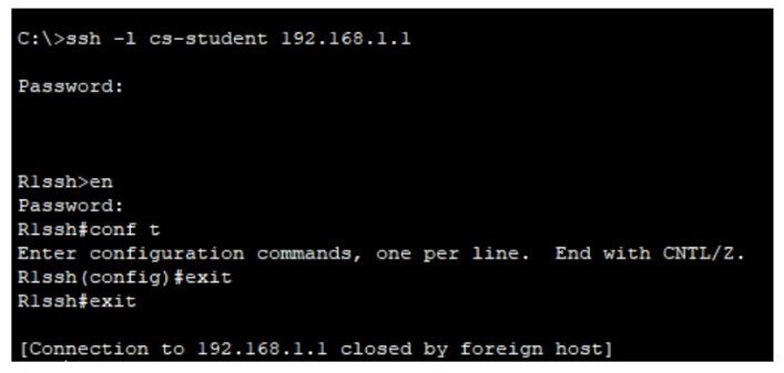 SSH Connection successful